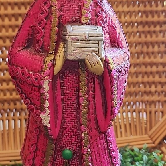 Vintage Paper Mache' 1 Of The Three Wise Men, King, Magi - Picture 5 of 17